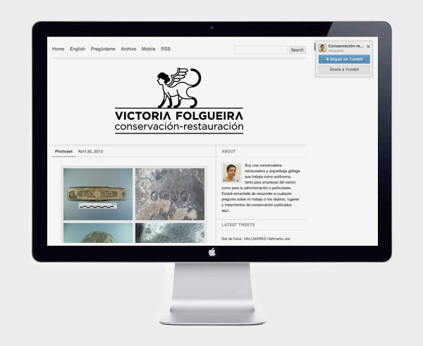 Personalización do tumblr de Victoria Folgueira